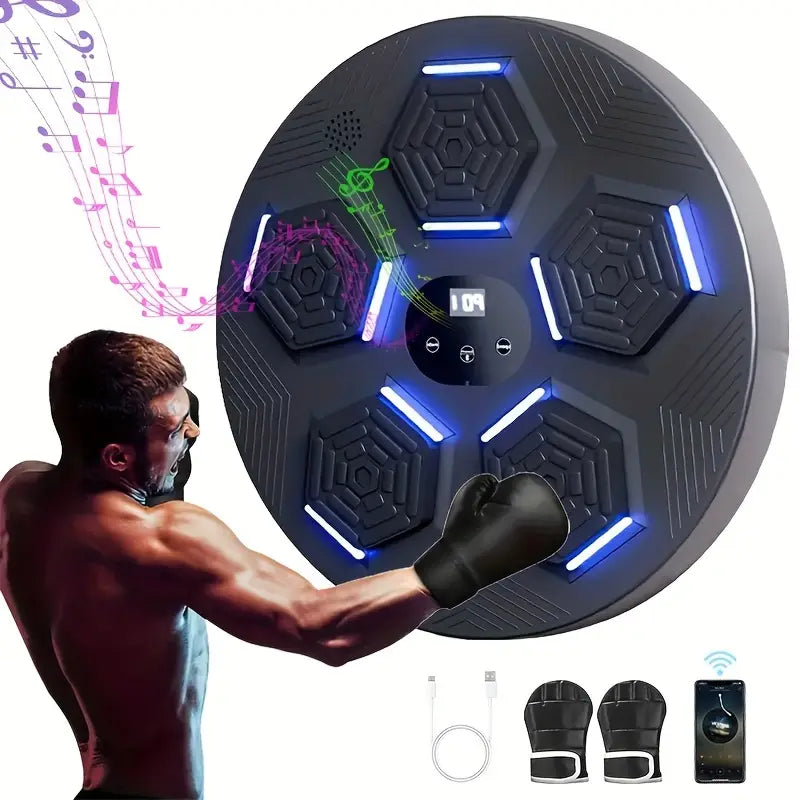 Boxing target, musical boxing machine, training punch equipment.