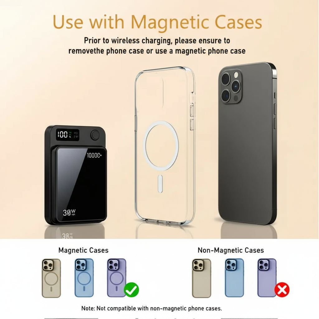 2026 Magnetic Wireless Charging Power Bank with 10000mAh