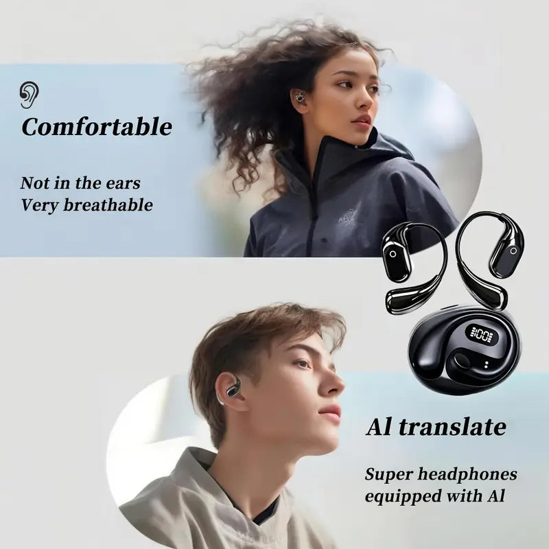 AI Language Translator Earbuds,150 Languages & Accents
