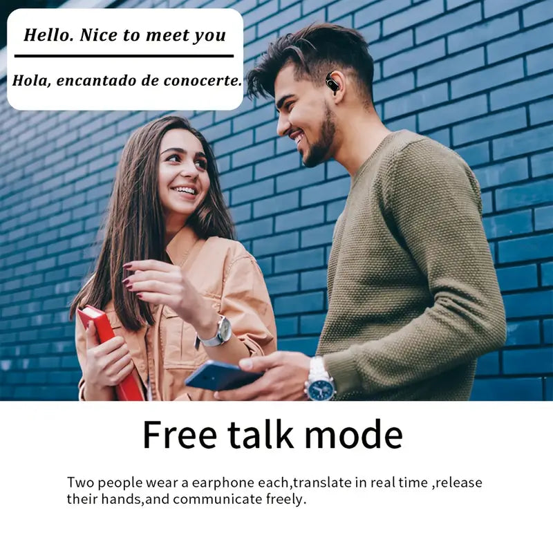 AI Language Translator Earbuds,150 Languages & Accents